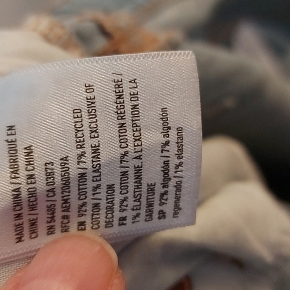 NWT American Eagle 90s Bootcut Jeans Cropped Medium Wash Size 20 - Picture 7 of 9